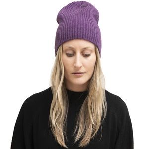 Meg Cohen Designs Plum Cashmere Ski Hat